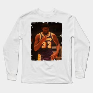 Magic Johnson - Vintage Design Of Basketball Long Sleeve T-Shirt
